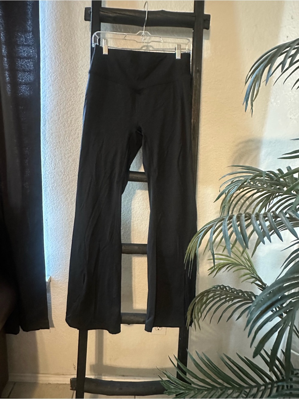 Women's Black Wide Leg Pants - High Waist Flare